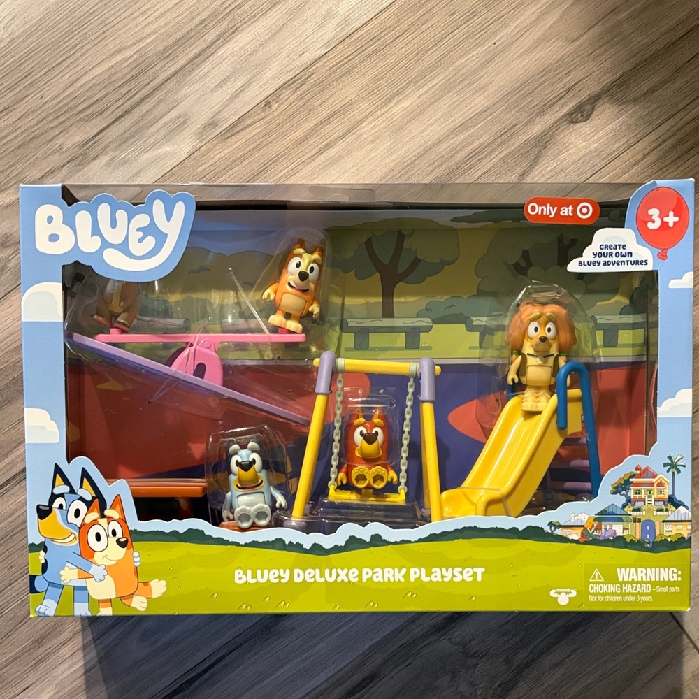 Bluey Adventure Park Playset with Slide and Figures